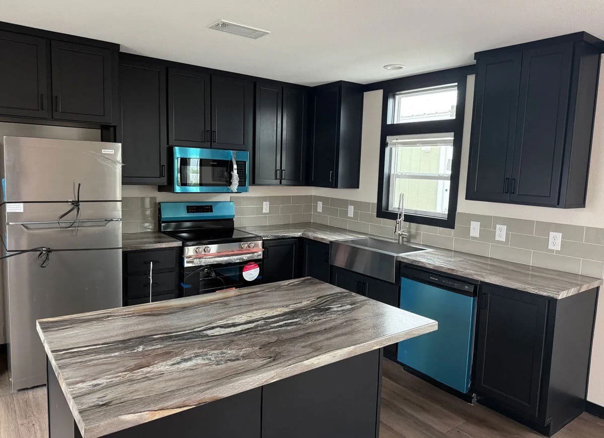 The mesquite kitchen and hero home features