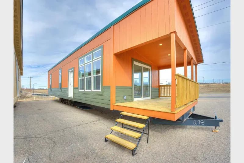 Contemporary cabin a701 elevation and exterior home features