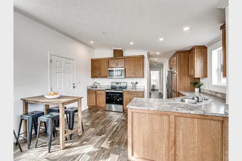 Contemporary cabin a701 kitchen home features