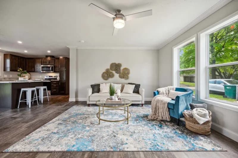 Prairie dune interior home features