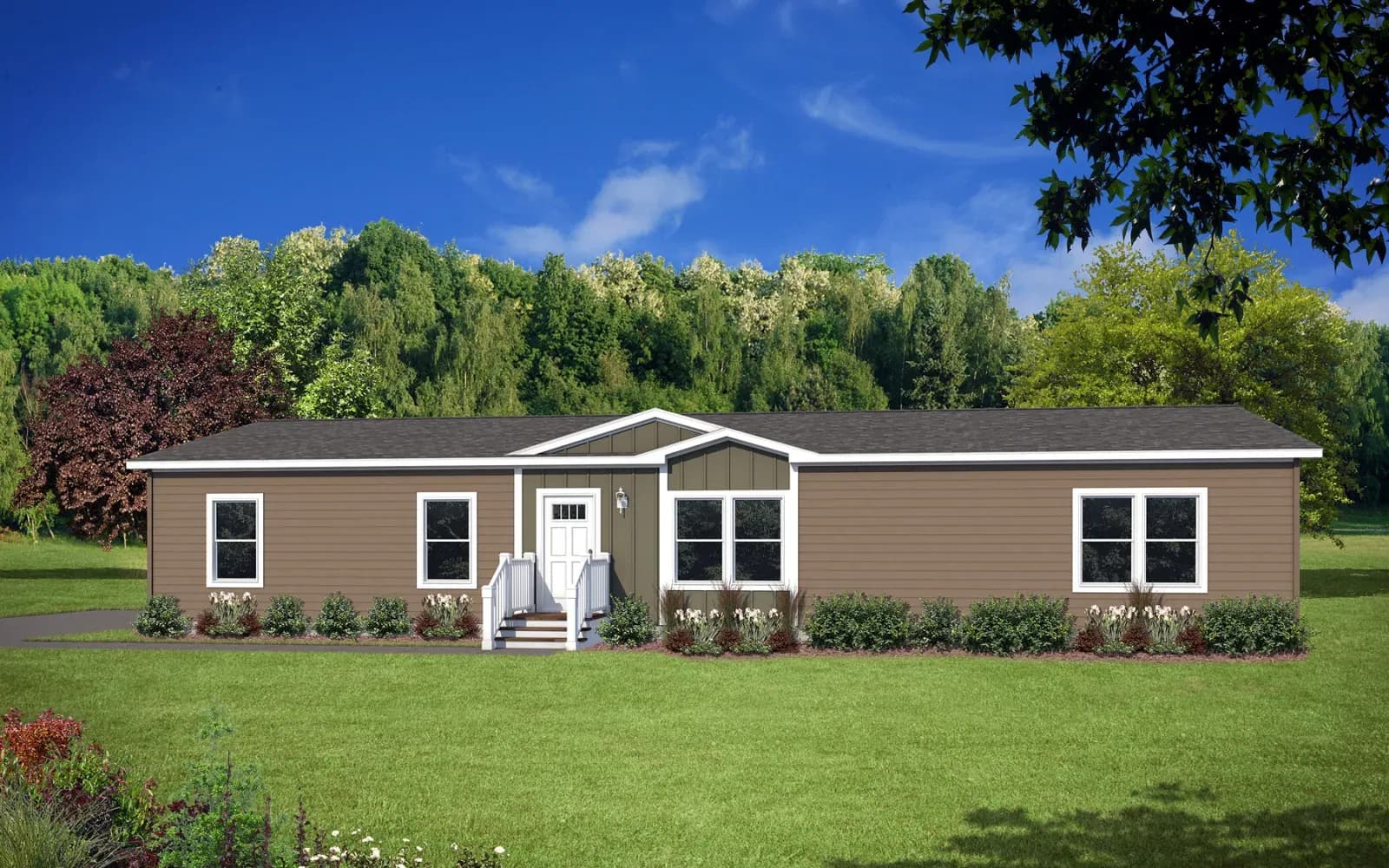 Skyliner 6301b hero, elevation, and exterior home features