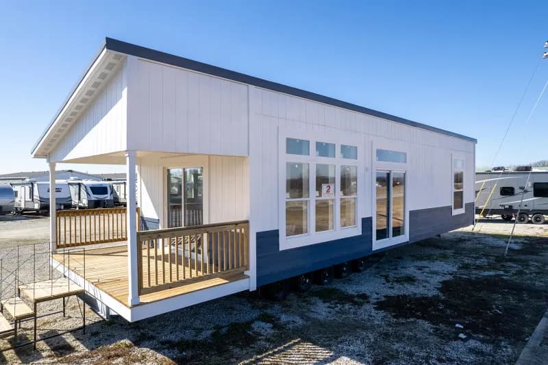 Contemporary cabin a700 elevation and exterior home features