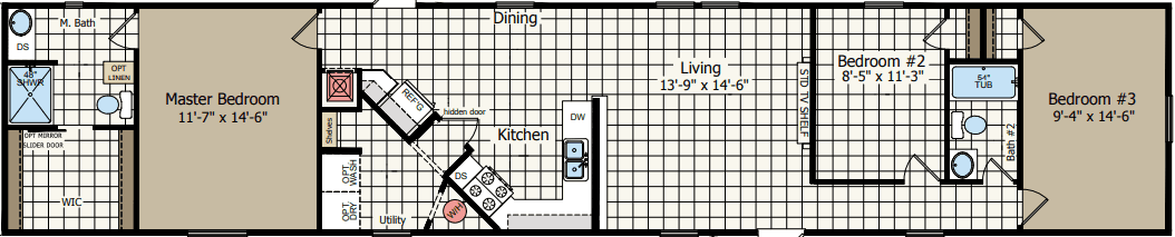 Cs1676k floor plan home features