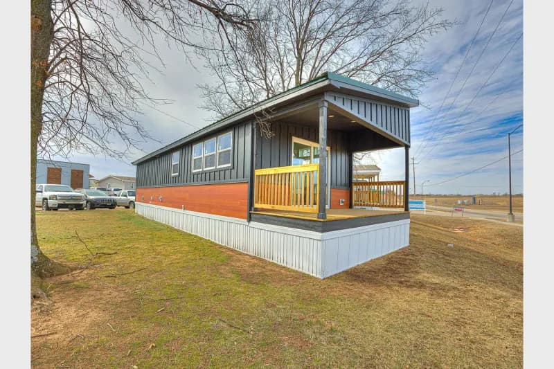 Contemporary cabin a700 elevation and exterior home features