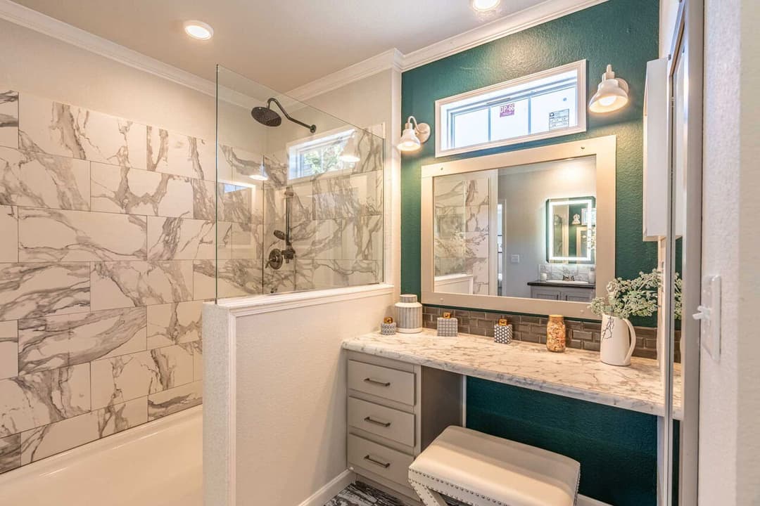 Vintage farmhouse ii flex 47764a bathroom home features