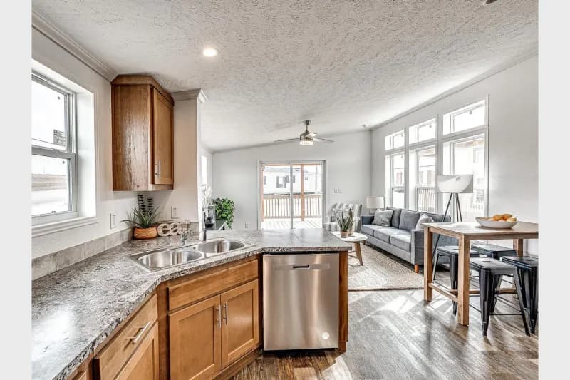 Contemporary cabin a701 kitchen home features