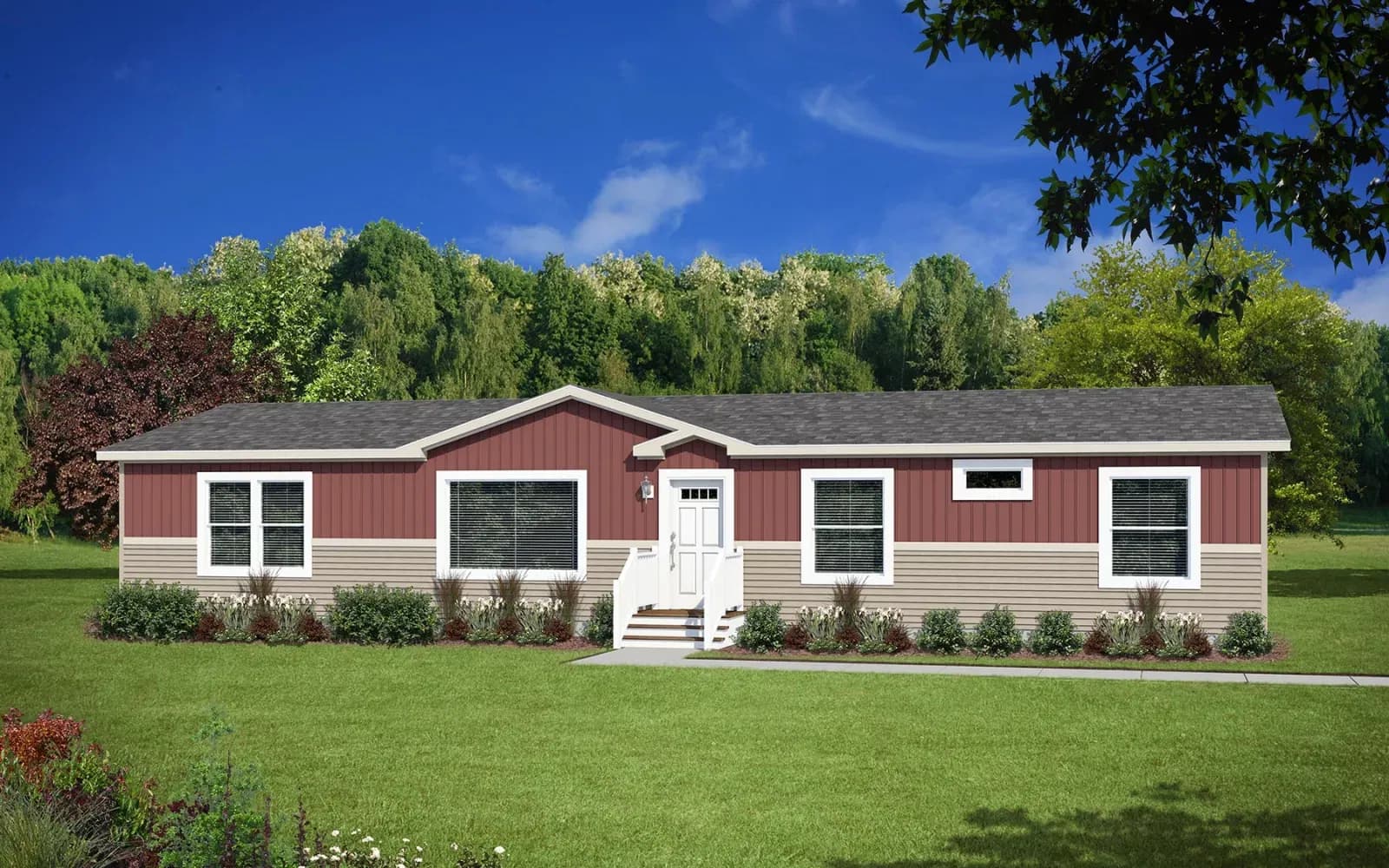 Skyliner 6334b hero, elevation, and exterior home features