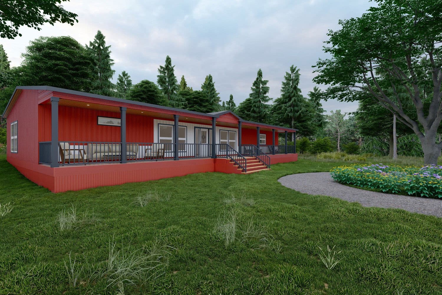 The ranch v74r exterior and elevation home features