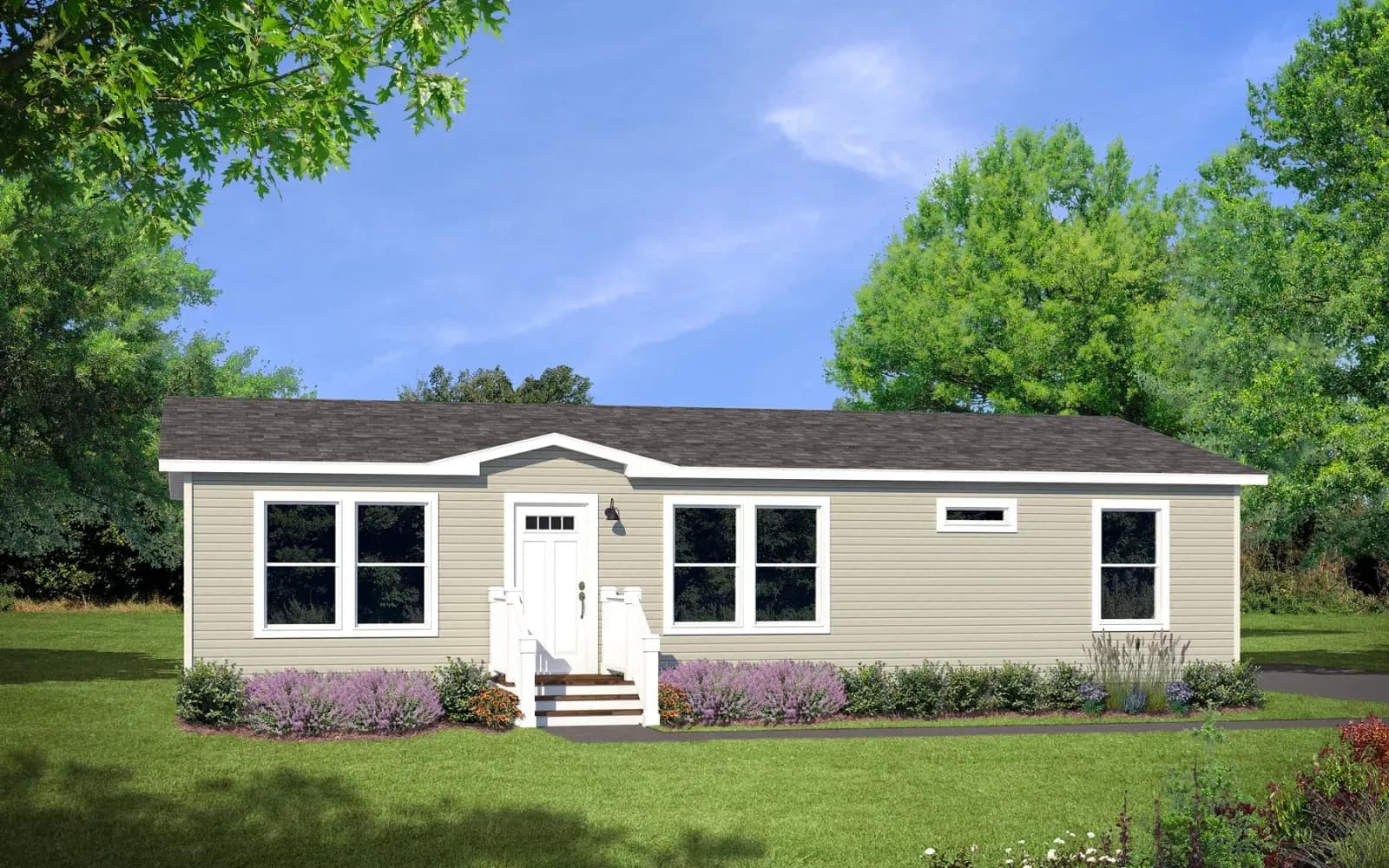 Prairie dune hero, elevation, and exterior home features