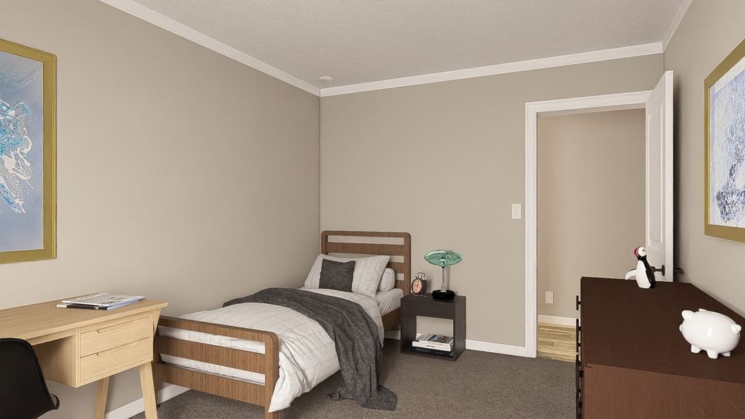 The big easy bedroom home features