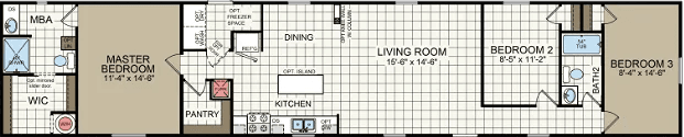 Cs1676c floor plan home features